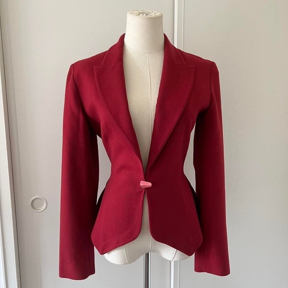 Alaia Jackets & Blazers - 80s red Alaïa blazer